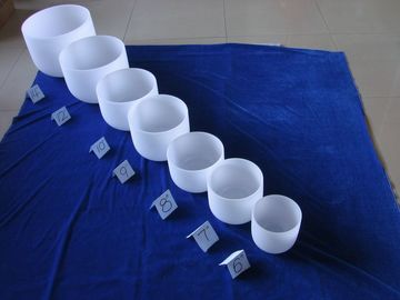 Ensemble complet de bols chantants en cristal de quartz de la meilleure qualité