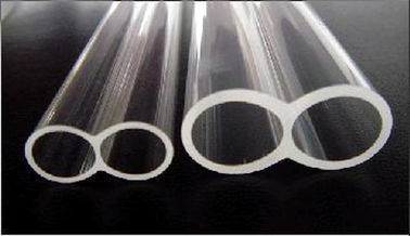 Tubes en verre de quartz transparent avec deux trous