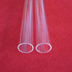 Tube de verre clair de quartz fondu