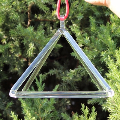 Pyramide en quartz cristal pour la guérison et la thérapie avec sac de transport