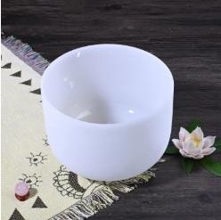 Vente à chaud Chakra 7 notes glacé Quartz cristal ensemble de bol chantant pour la guérison et la thérapie sonore
