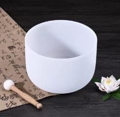 Fabrique de bols de chant à cristaux de chakra glacés vendus directement avec sac à main