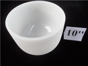 Fabricant direct Bouteille de chant en quartz à chakra blanc réglé de 8' à 24' et note de chakra FSB951