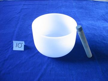 Bols chantants en quartz givré de bonne qualité, taille populaire