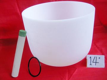 Ensemble complet de bols chantants en cristal de quartz