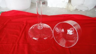 Handle clear crystal singing bowl 6"-10"