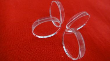 Plaque de verre de quartz ronde, résistante aux températures élevées