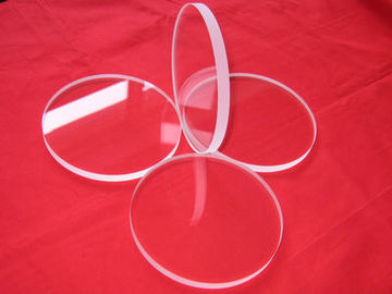 Plaque de verre de quartz ronde, résistante aux températures élevées