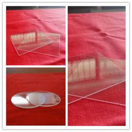 Plaque de verre de quartz ronde, résistante aux températures élevées