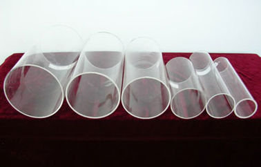 Pièces en verre de quartz transparent de grand diamètre
