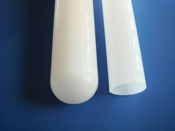 One end closed white quartz glass tubes
