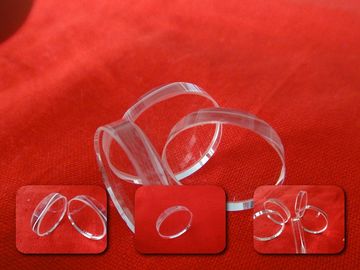 Petite plaque de verre de quartz transparent JGS2