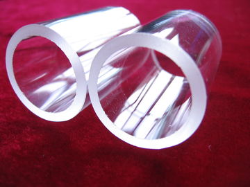 Tube en verre de quartz clair résistant aux hautes températures pour le feu