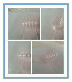 Pièces en verre de quartz transparent hélicoïdal