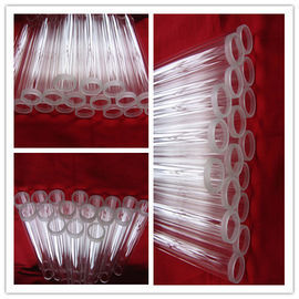 Différentes tailles de tubes en verre de quartz clair pour le chauffage