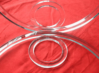 Vente directe d'usine de bagues de verre au quartz transparent