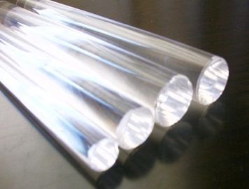 Tige en verre de quartz transparent