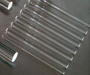Tige en verre de quartz solide transparent