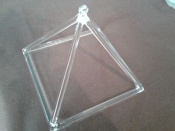 3 pièces de cristal de quartz clair Pyramide chantant 8'9'10'