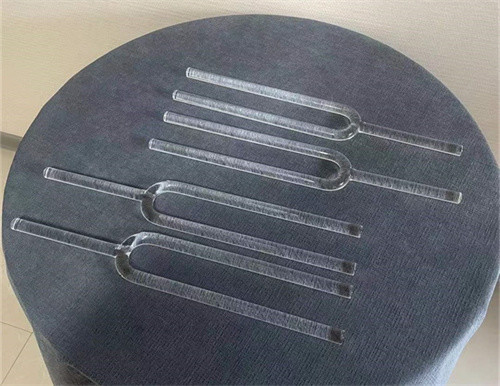 Fourches de cristal de quartz claires avec 7 notes de musique prix de gros