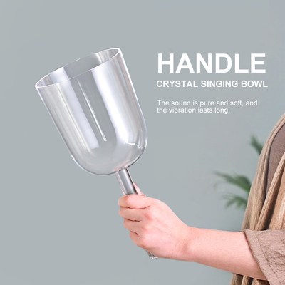 Bols chantants en cristal de quartz clair de la meilleure qualité