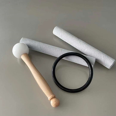 Accessoires pour bols de chant en verre en daim de mouton