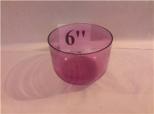 Couleur Chakra clair Quartz Bowls chantant pour la guérison du son de 6 à 10 pouces