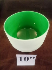 Bols chantants en quartz vert pour la guérison sonore Note Cœur F