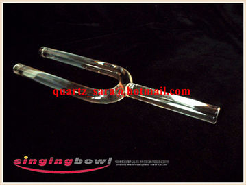 Diapason en cristal de quartz clair de 16 mm pour fait main entièrement