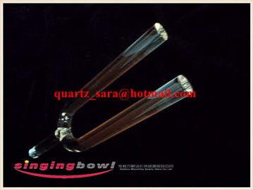 Diapason en cristal de quartz clair de 16 mm pour fait main entièrement