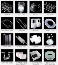 Disques d'évaporation en céramique de quartz clair