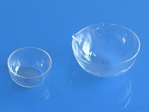 Coupelle d'évaporation en céramique de quartz opaque