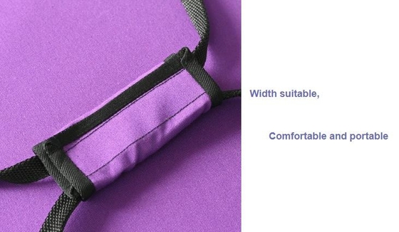 Étui de transport confortable violet fabriqué en fibres fonctionnelles avec des inserts rembourrés épais pour les bols chantants