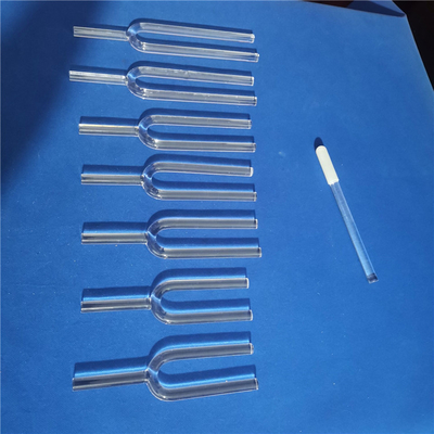 Diapasons en cristal clair, un ensemble de 7 notes de musique et emballage solide