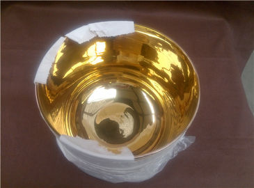 Bols chantants en cristal clair peints en or des deux côtés pour la guérison sonore, fabricant chinois