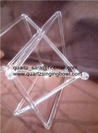 Merkaba chantant en cristal de quartz de 8 à 14 pouces de Jinzhou Wanshida en verre de quartz