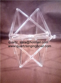Merkaba chantant en cristal de quartz de 8 à 14 pouces de Jinzhou Wanshida en verre de quartz