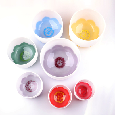 Bol sonore de guérison des chakras fait à la main 8-14'' pour la paix intérieure et l'harmonie