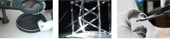 Bol chantant en cristal avec poignée, super clair, haute qualité