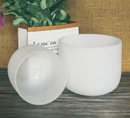 8 pouces glacé quartz bocal de chant chaud taille