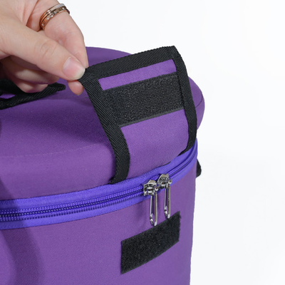 Tissus fonctionnels de haute qualité  Étui de transport violet pour la protection du set de bols chantants