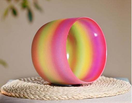 Ensemble de bols chantants en quartz arc-en-ciel, haute pureté 99,9 %, incroyablement résonnants, directement du fabricant