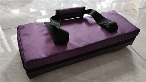 Ensemble diapason en cristal de quartz avec tissu Oxford violet résistant à l'usure et 5 couches de protection épaissies