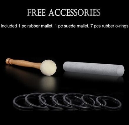 Accessoire pour bol chantant en cristal - Maillet en caoutchouc