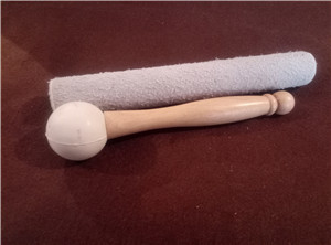Maillet en caoutchouc pour bol chantant ou diapason