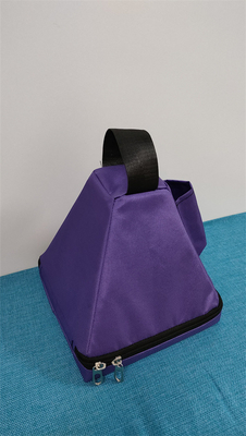 Pyramides chantantes en cristal de quartz clair avec sac à main