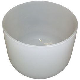 Luminous sound frosted crystal singing bowl wholesale price for chakra balance 8-14 inch