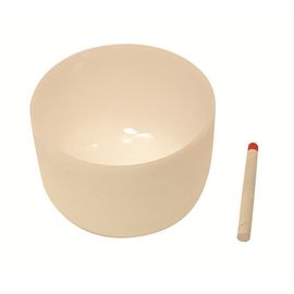 Fabricant direct de bol chantant en quartz accordé aux chakras blancs avec un son lumineux FSB951