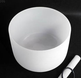 Cuve à chant en quartz glacé classique avec marteau et ouings de 6 pouces à 24 pouces pour la thérapie sonore