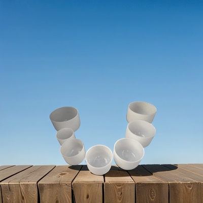 Quartz crystal singing bowl for healing 6-24‘’